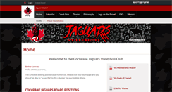 Desktop Screenshot of jaguarsvolleyball.ca