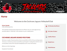 Tablet Screenshot of jaguarsvolleyball.ca